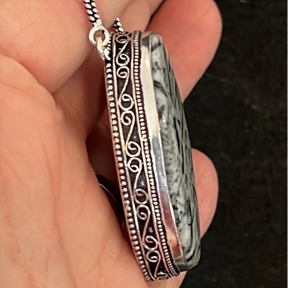 #246 Zebra 🦓 Jasper Handcrafted Necklace NWOT - Picture 13 of 15